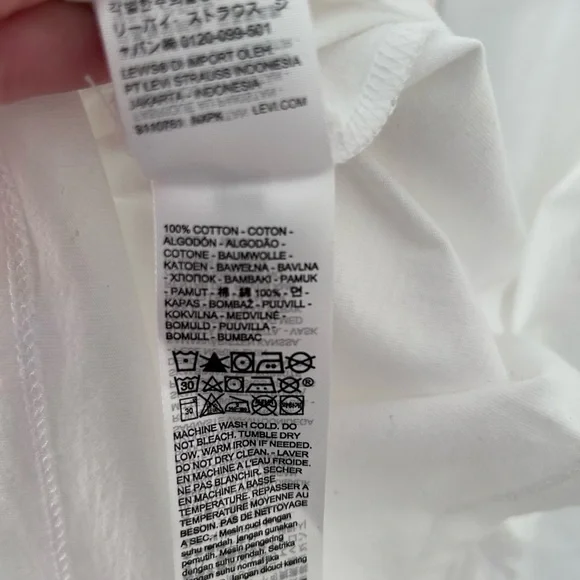 Levi's New York Big Apple Graphic Long Sleeve Shirt Size Medium 100% Cotton NWT - Picture 7 of 7